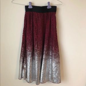 LLR elegant collection holiday skirt